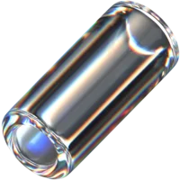 Glass cylinder decoration